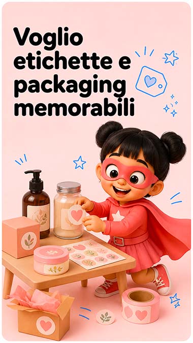 Progettazione packaging ed etichette